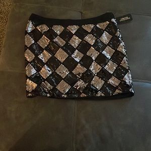 Black and Silver Shimmer Skirt